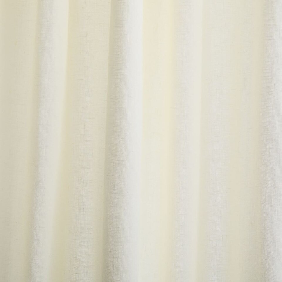 European Flax Linen Curtain Alabaster West Elm Australia